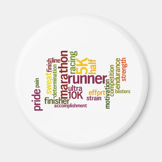 Aimant Je suis un coureur de mots (Devant)