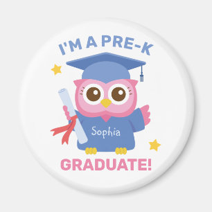 Aimant Je suis un diplômé de pré-maternelle, Nom de diplô