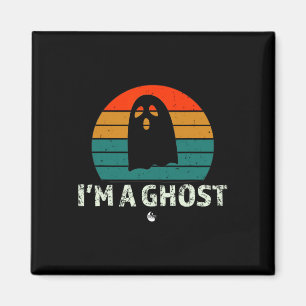 Aimant Je suis Un Fantôme Drôle Dit Vintage Halloween Cos