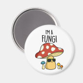 Aimant Je suis Un Fungi Funny Mushroom Pun (Recto/Verso)