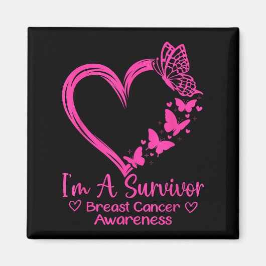 Aimant Je Suis Un Survivant Conscience Du Cancer Du Sein (Devant)