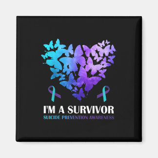 Aimant Je Suis Un Survivant Suicide Prévention Butterf