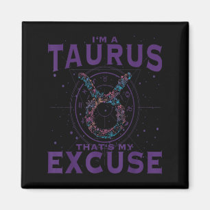 Aimant Je Suis Un Taurus Zodiac Signal Graphique Art Bull
