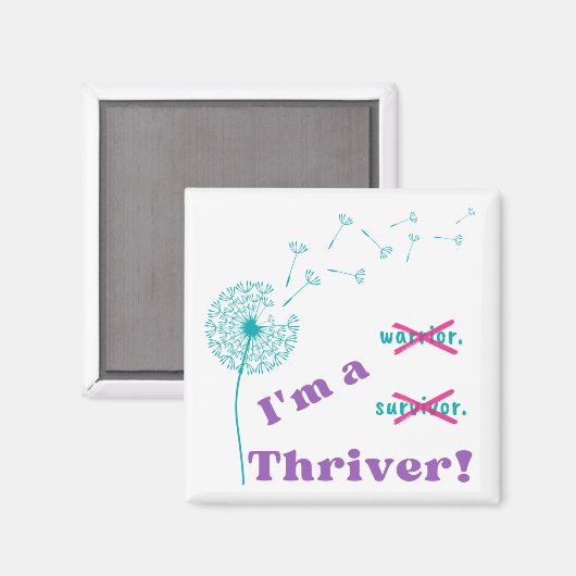 Aimant Je suis un Thriver ! (Recto/Verso)