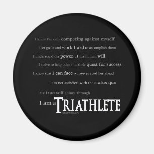 Aimant Je suis un Triathlete