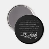 Aimant Je suis un Triathlète - Script (Recto/Verso)