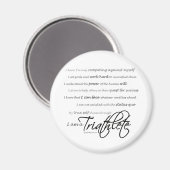 Aimant Je suis un Triathlète - Script (Recto/Verso)