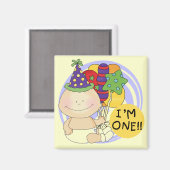 Aimant Je suis UN Tshirts et cadeaux d'anniversaire (Recto/Verso)