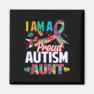 Aimant Je suis une fière autisme Tante Sensibilisation su