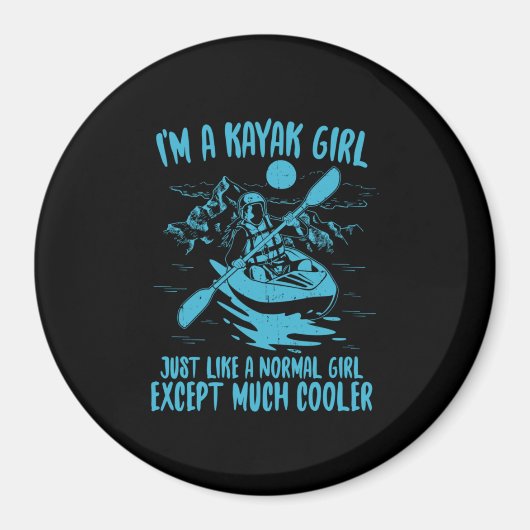 Aimant Je Suis Une Fille Kayak (Devant)