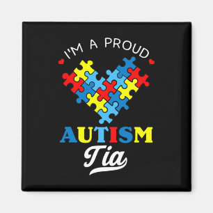 Aimant Je suis une Tia fière de l'autisme Tia Sensibilisa
