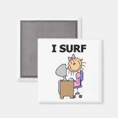 Aimant Je surfe sur le Web (Recto/Verso)