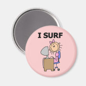 Aimant Je surfe sur le Web (Recto/Verso)