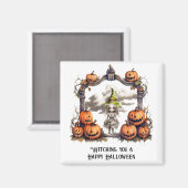 Aimant Je t'ai raccompagné un joyeux Halloween (Recto/Verso)