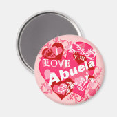 Aimant Je T'Aime Abuela (Recto/Verso)