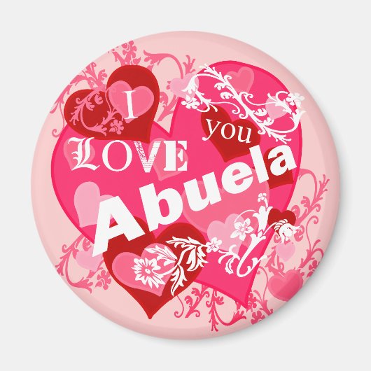 Aimant Je T'Aime Abuela (Devant)