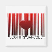 AIMANT JE T'AIME BARCODE (Devant)