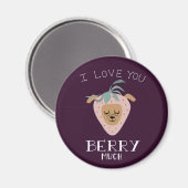 Aimant Je t'aime beaucoup BERRY | Drôle jeu de chien de f (Recto/Verso)