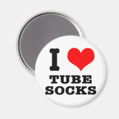 Aimant Je T'AIME chaussettes hautes (Recto/Verso)