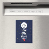 Aimant Je t'aime jusqu'à la lune et retour (In Situ (Lave-vaisselle))