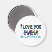 Aimant Je T'Aime Les Chemises Mama (Recto/Verso)