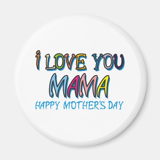 Aimant Je T'Aime Les Chemises Mama (Devant)