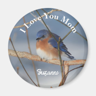 Aimant Je t'aime Maman Bluebird Personnalisé