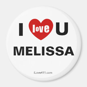 Aimant Je t'aime Melissa