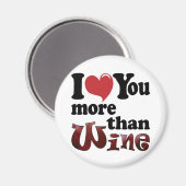 Aimant Je T'Aime Plus Que Le Vin (Recto/Verso)