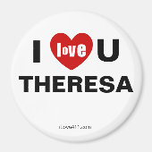 Aimant Je t'aime Theresa (Devant)