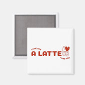 Aimant Je T'Aime Un Latte (Recto/Verso)