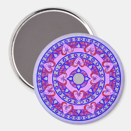 Aimant Je T'Coeur Mandala (Recto/Verso)