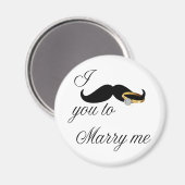 Aimant Je te moustache - pour m'épouser (Recto/Verso)