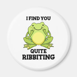 Aimant Je Te Trouve Assez Ribbiant Funny Frog Pun