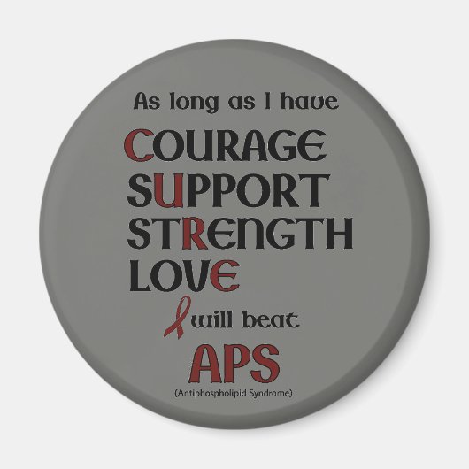 Aimant Je vais battre APS (Devant)