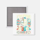 Aimant Je vais bien aider à la dépression Anxiété santé m (Recto/Verso)