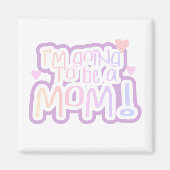 Aimant Je vais être maman (Devant)