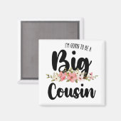 Aimant Je vais être un grand cousin (Recto/Verso)