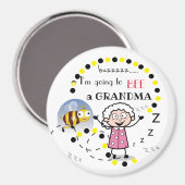 Aimant Je vais être une grand-mère personnalisée (Recto/Verso)