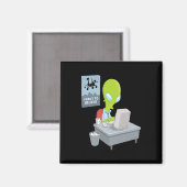 Aimant Je veux croire version alien pour alien drôle gi (Recto/Verso)