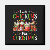 Aimant Je Veux Des Poulets Pour Les Tasses De Café De Noë (Devant)