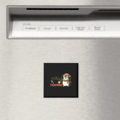 Aimant Je veux pour Noël est un pingouin Joyeux Noël (In Situ (Lave-vaisselle))