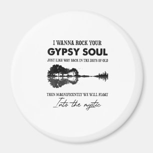 Aimant Je Veux Rock Votre Soul Tsigane Hippie Guitare