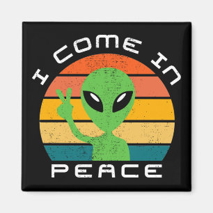 Aimant Je Viens Dans L'Espace Alien De La Paix