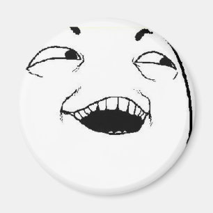 Aimant Je vois ce que vous avez fait le visage comique