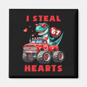 Aimant Je vole des cœurs 67 Saint-Valentin 67 Meme 6 7 T-