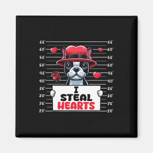 Aimant Je vole des cœurs mignons Saint-Valentin Boston Te