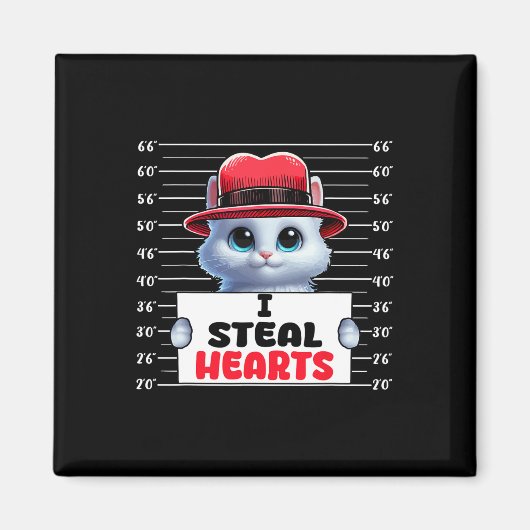 Aimant Je vole des cœurs mignons Saint-Valentin Propriéta (Devant)