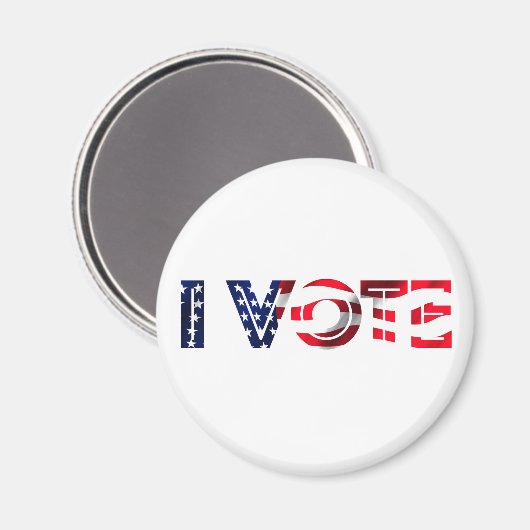 Aimant Je vote (Recto/Verso)