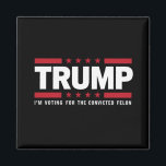 Aimant Je vote pour le condamné Felon Pro Trump 2024<br><div class="desc">Je vote pour le condamné Felon Pro Trump 2024</div>